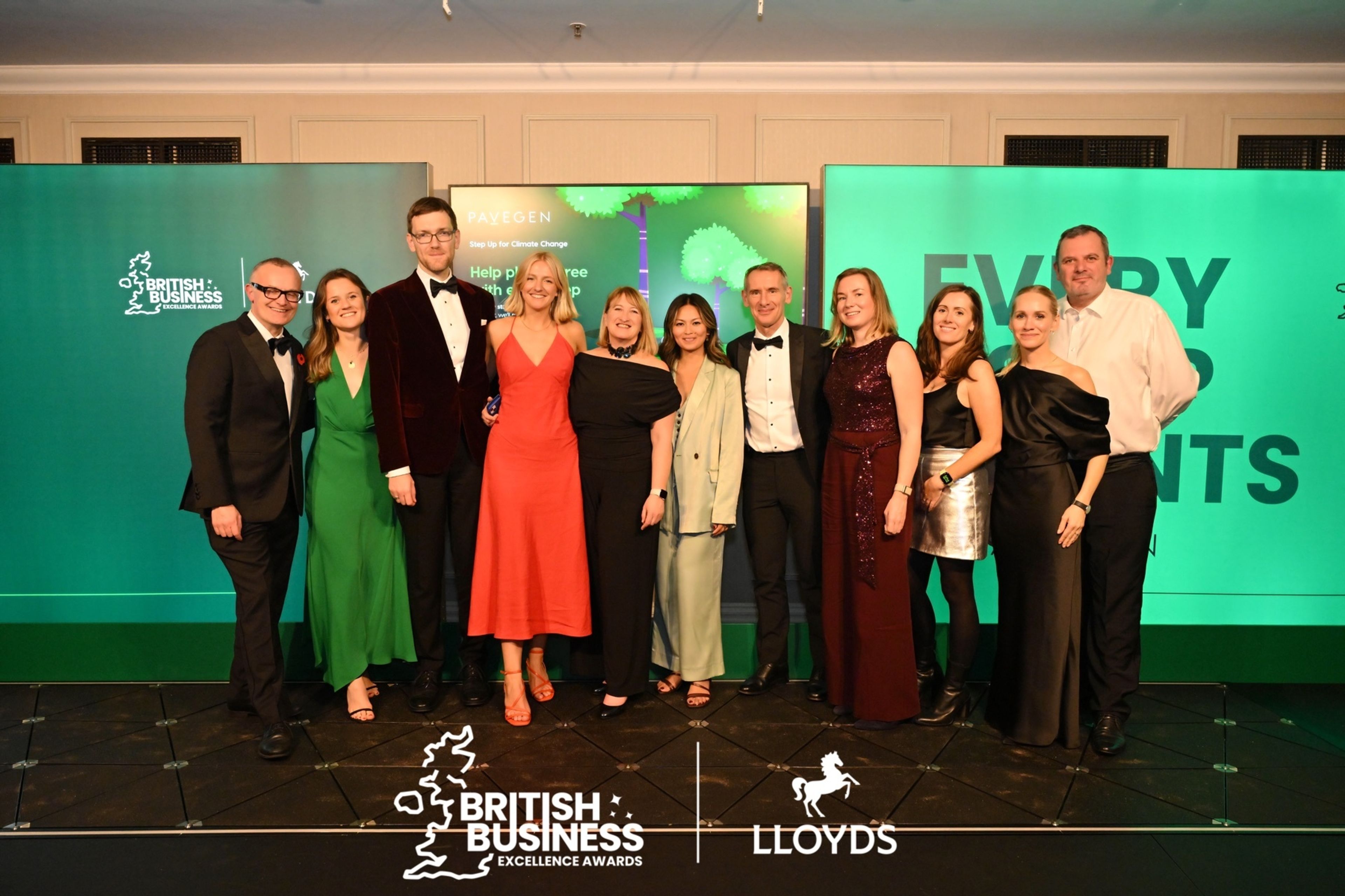 The PD team pictured at the Lloyds British Business Excellence Awards 2025