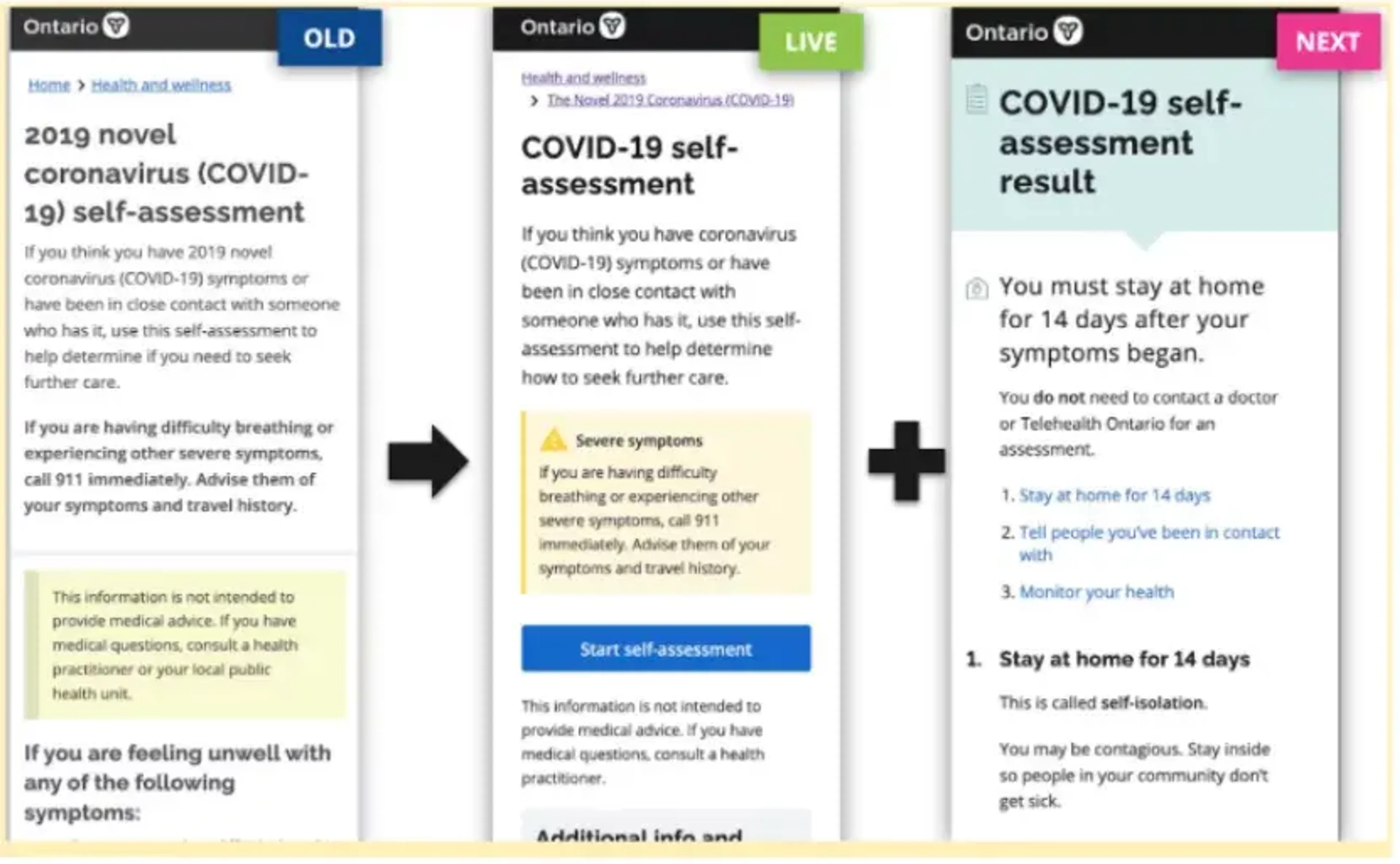 Covid self assessment