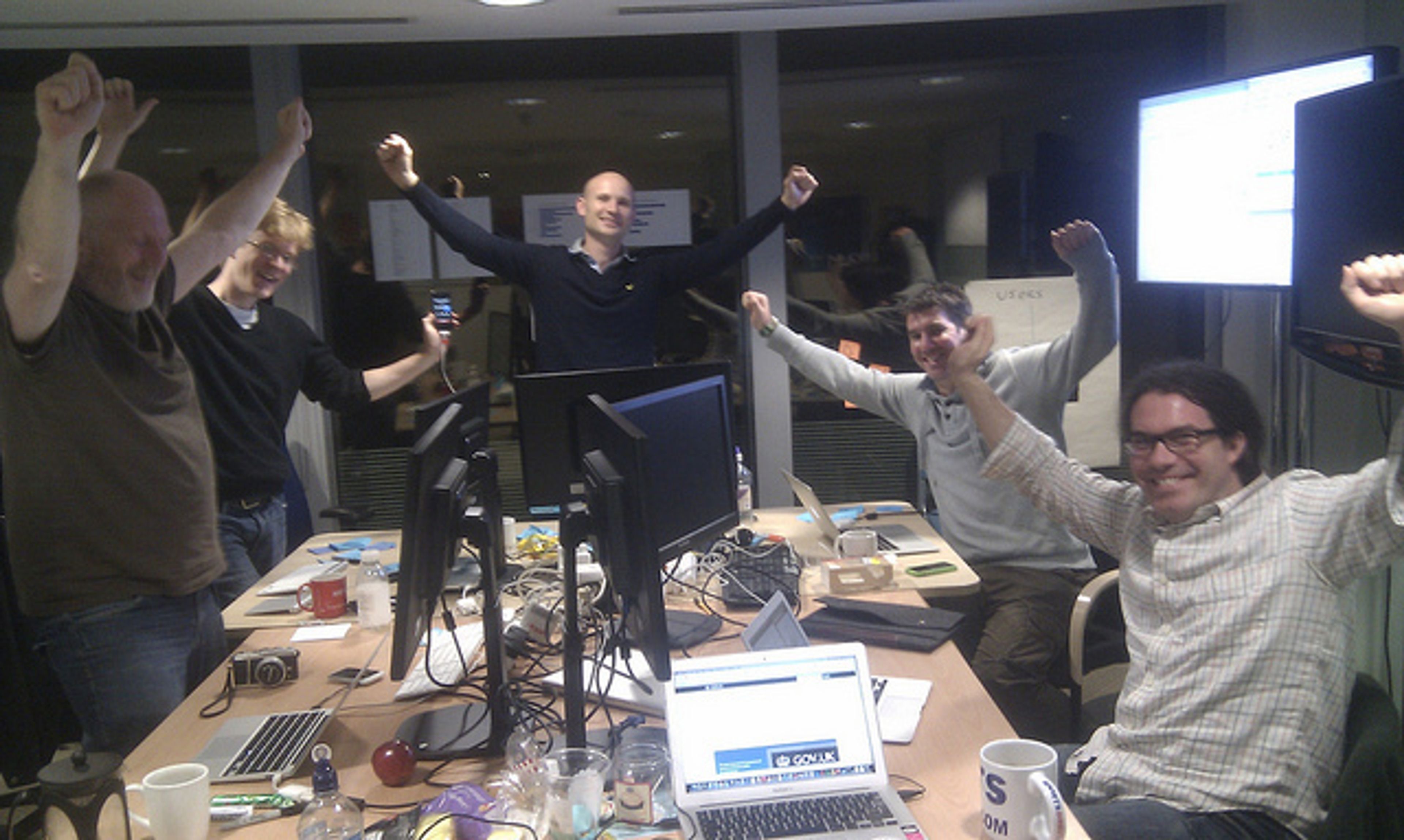 The team at GDS deploying GOV.UK