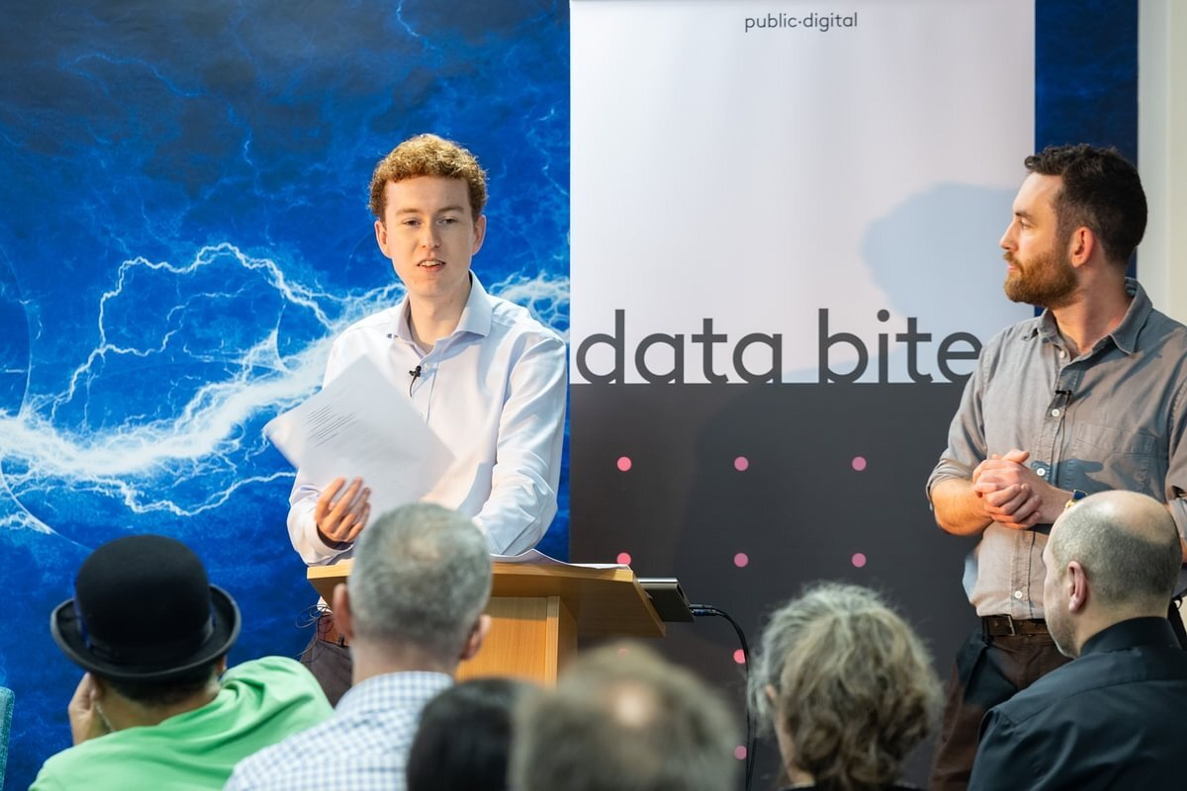 Finn Baker gives his talk