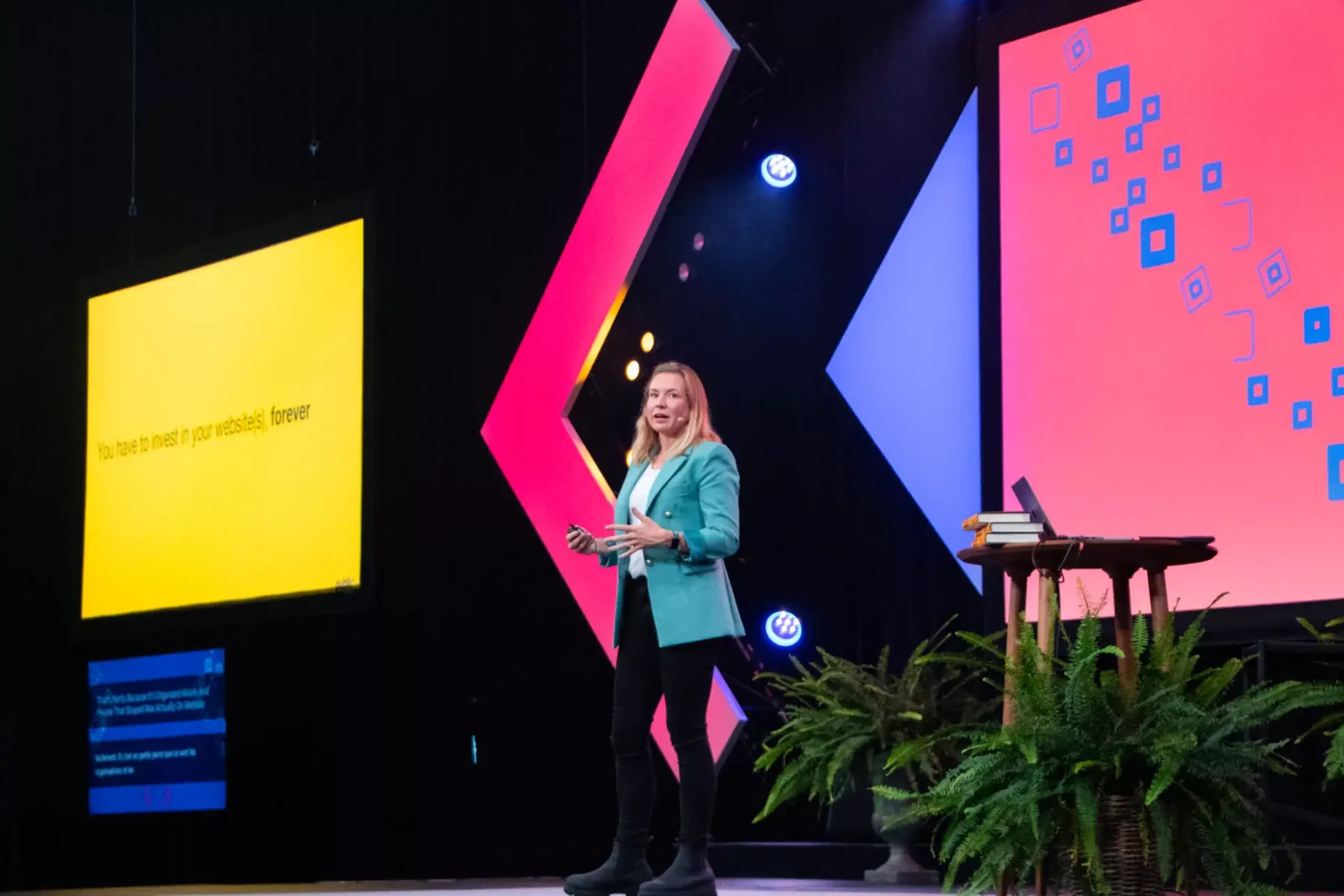 Emma presenting at FWD50 in November