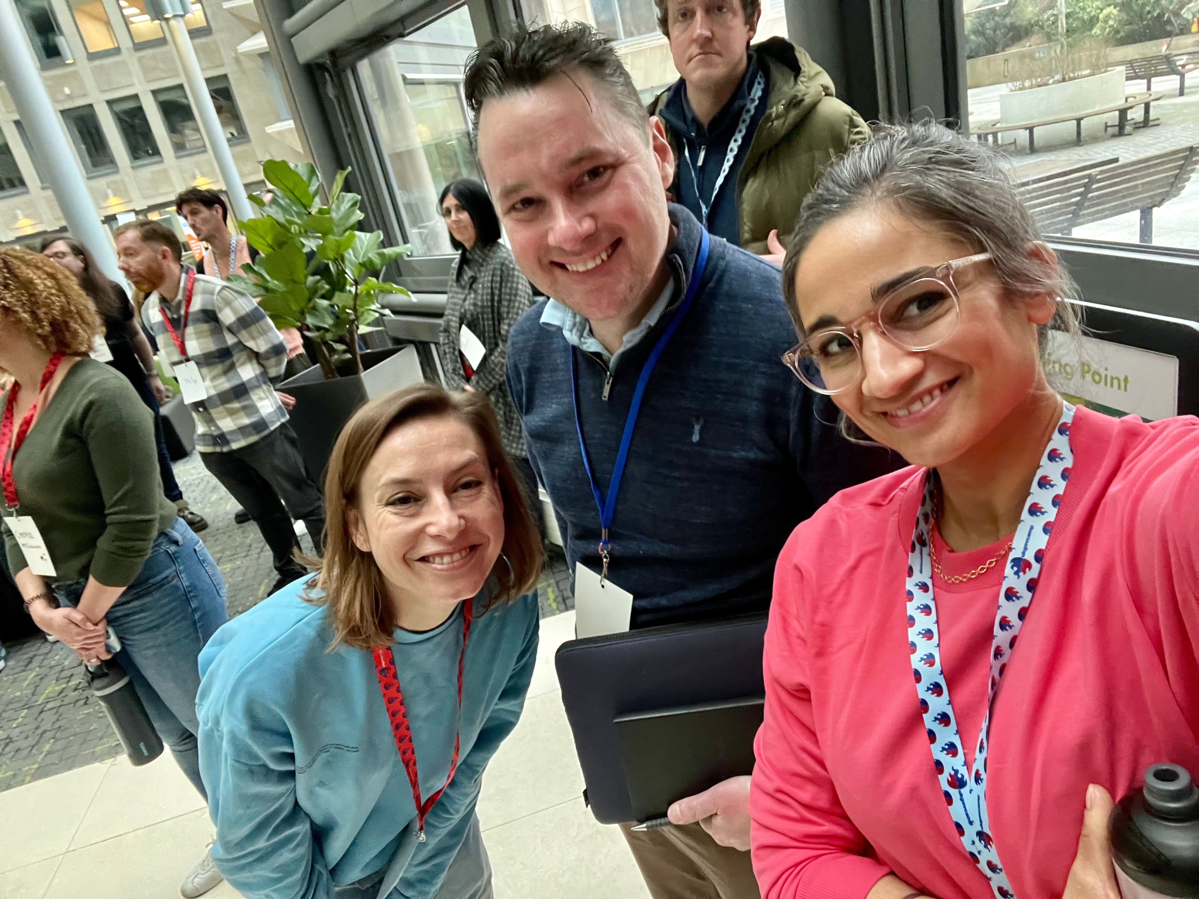 Gosia, Pete and Gurpreet at UKGovCamp 2025