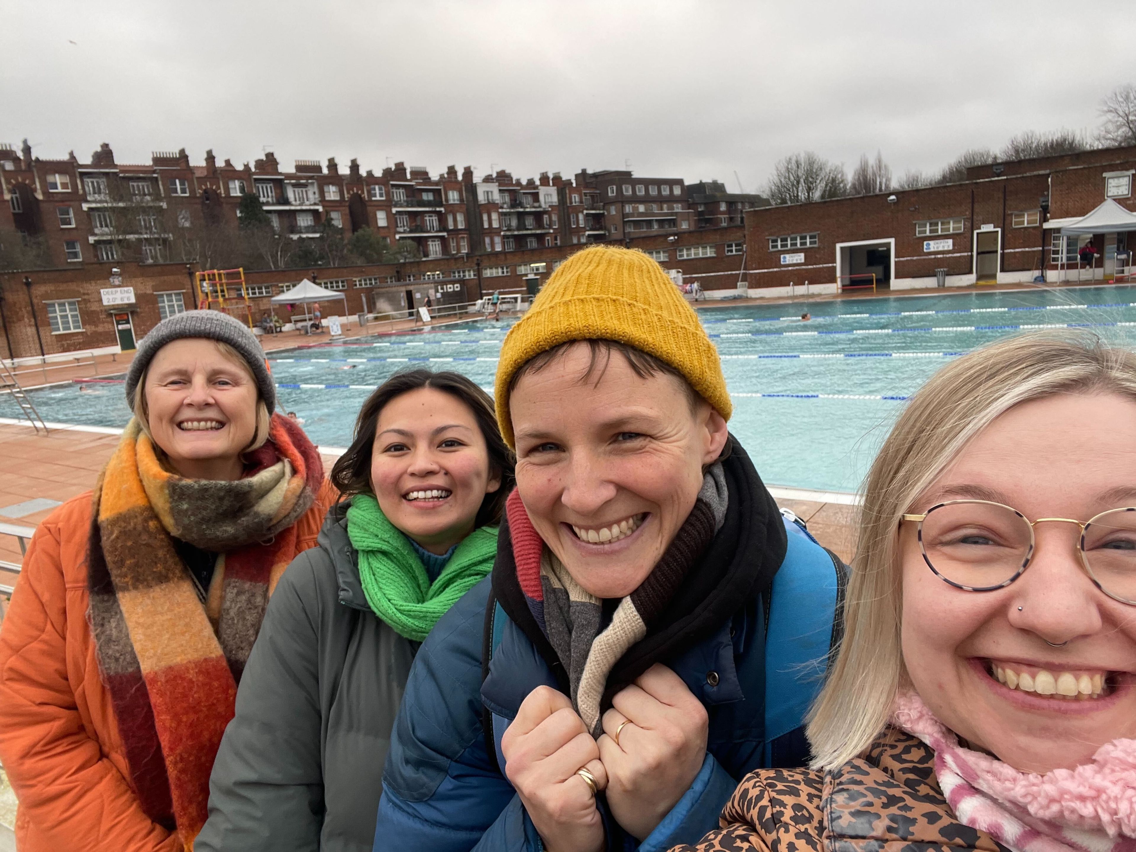 The team in Parliament Hill Lido