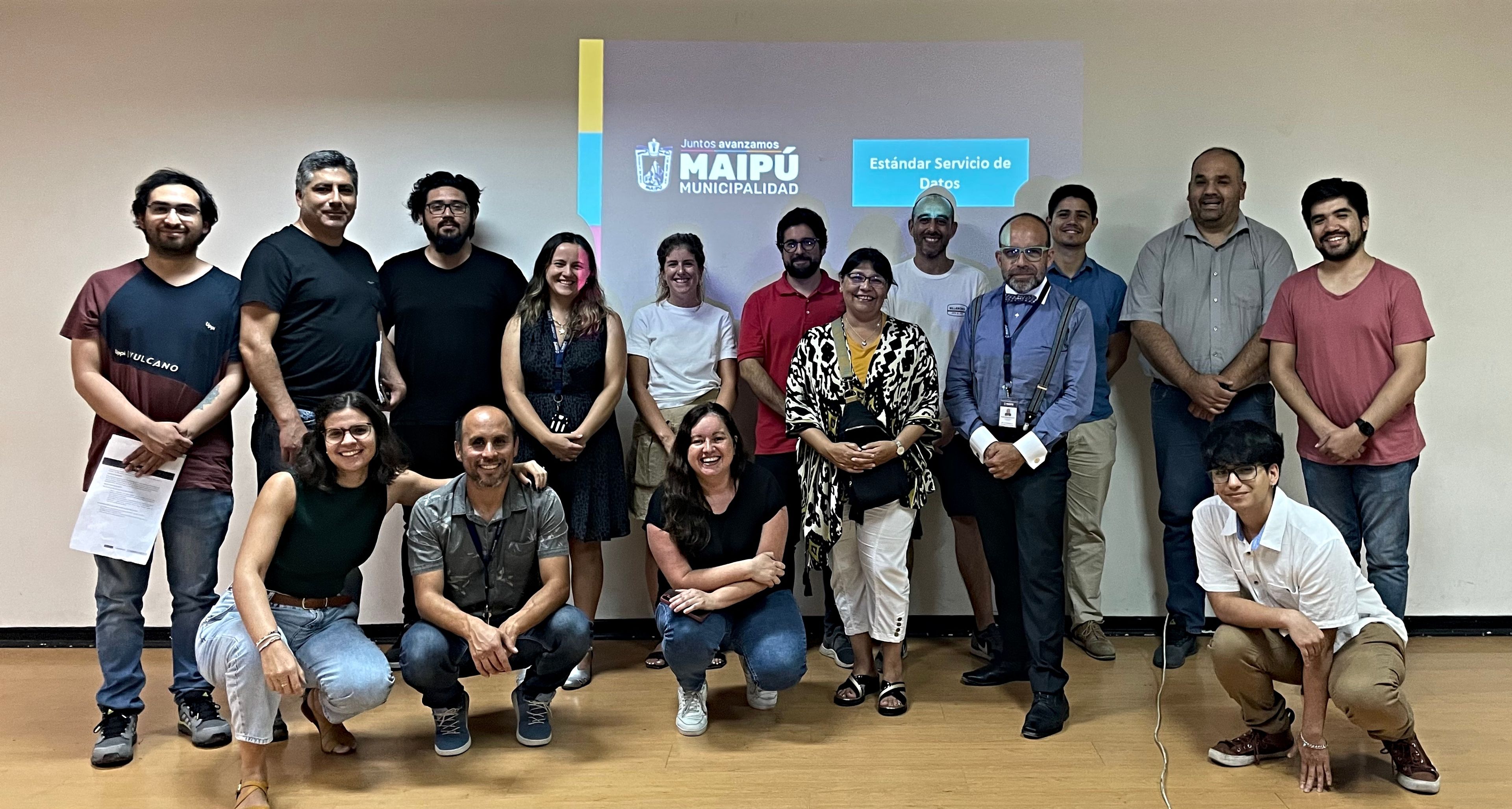 The team from the city of Maipu, Chile with PD team members