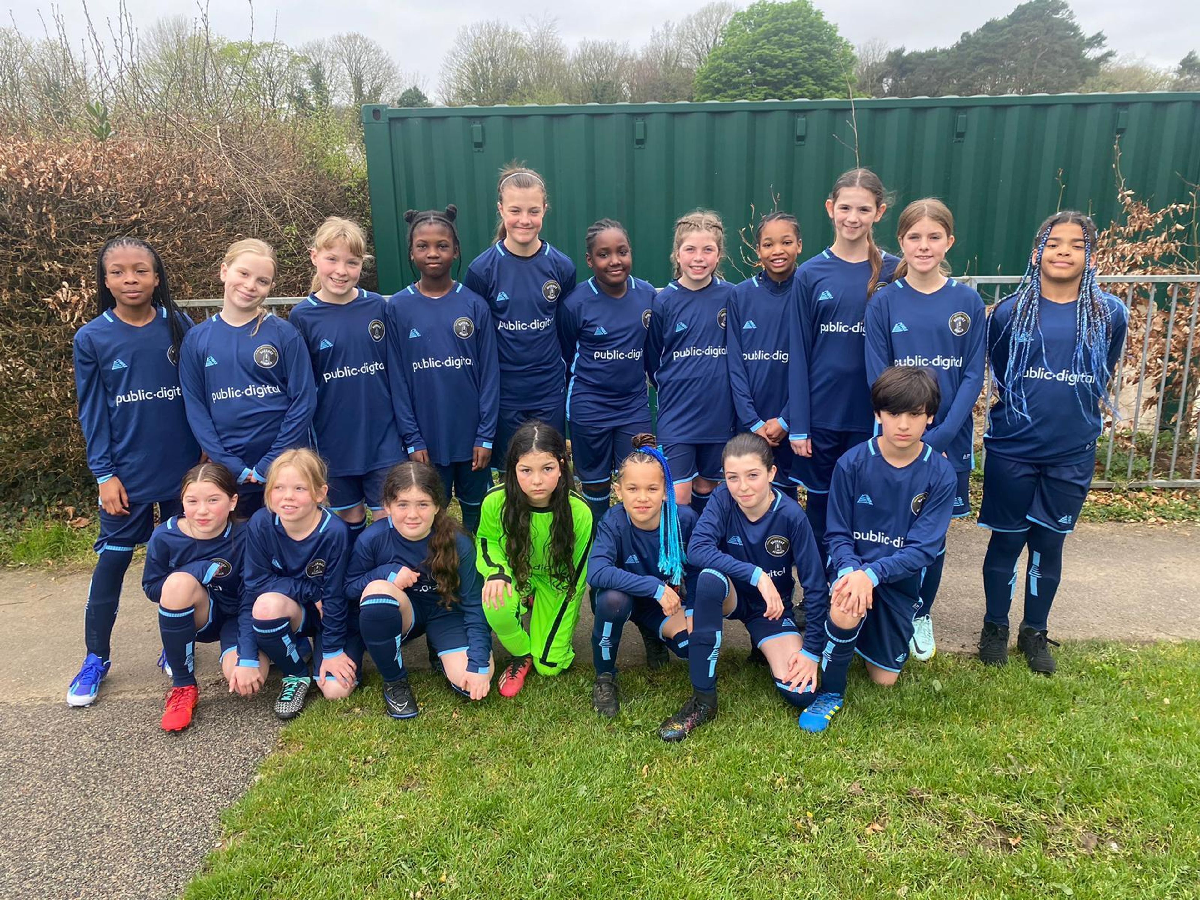 Hackney District Girls football team.