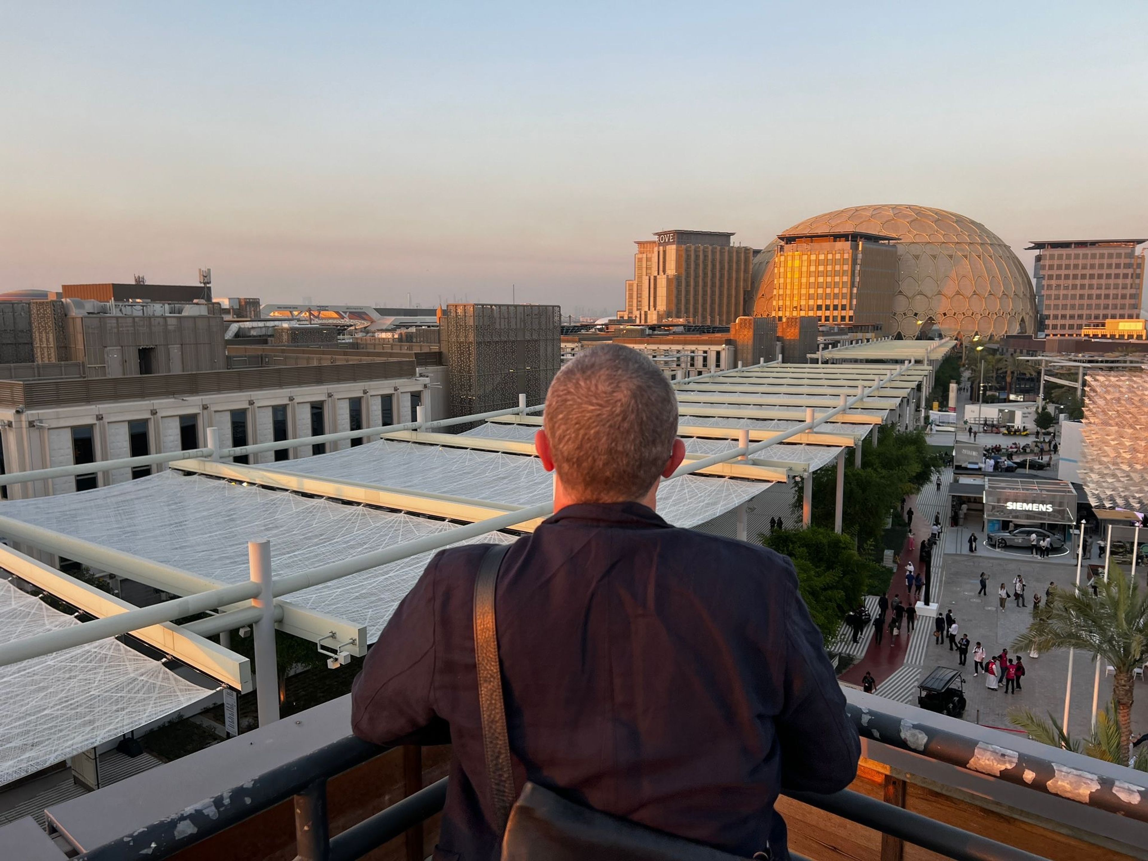 Ben overlooking Expo City, Dubai, United Arab Emirates