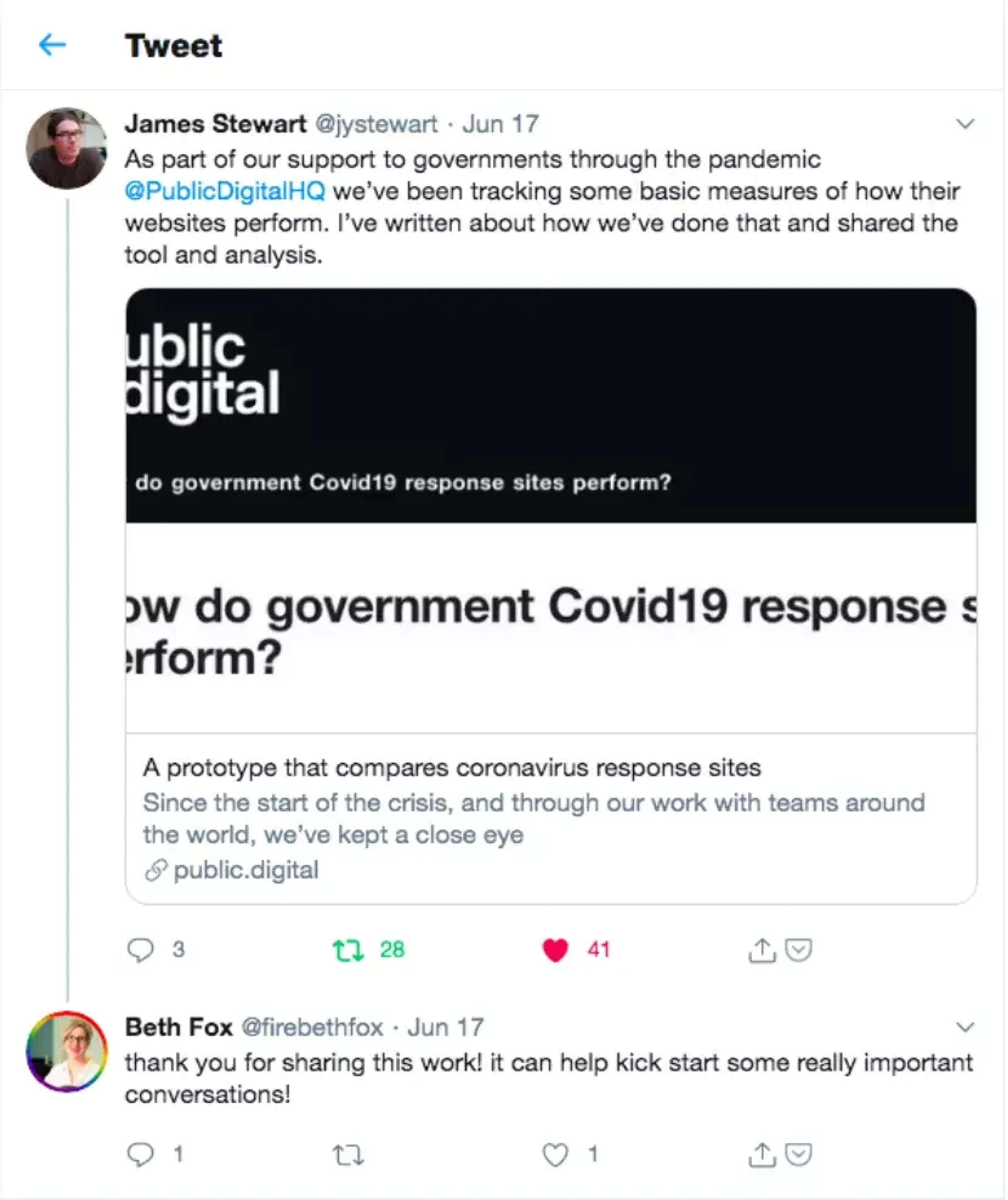 Gvnt Covid response