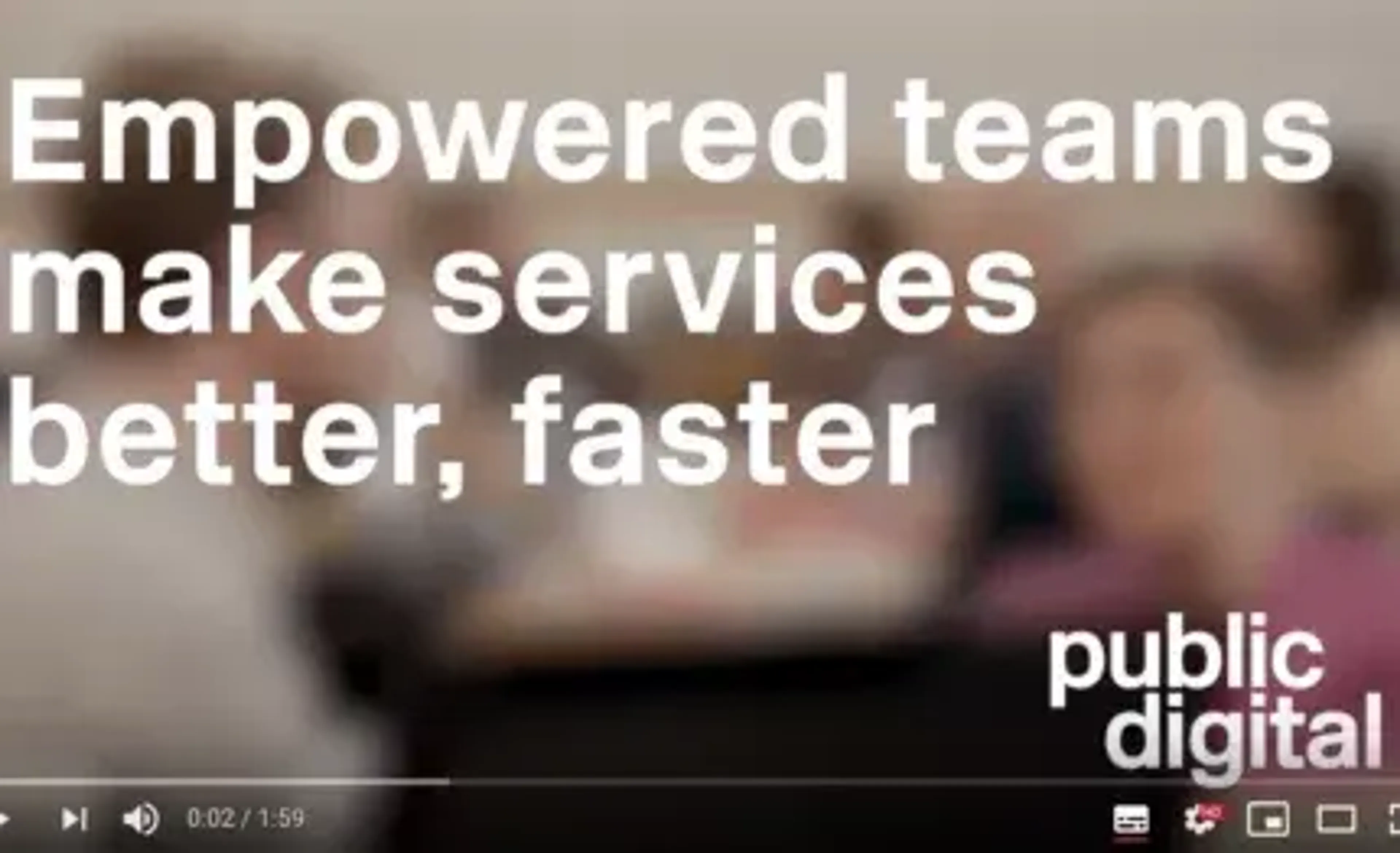 Empowered teams make services faster