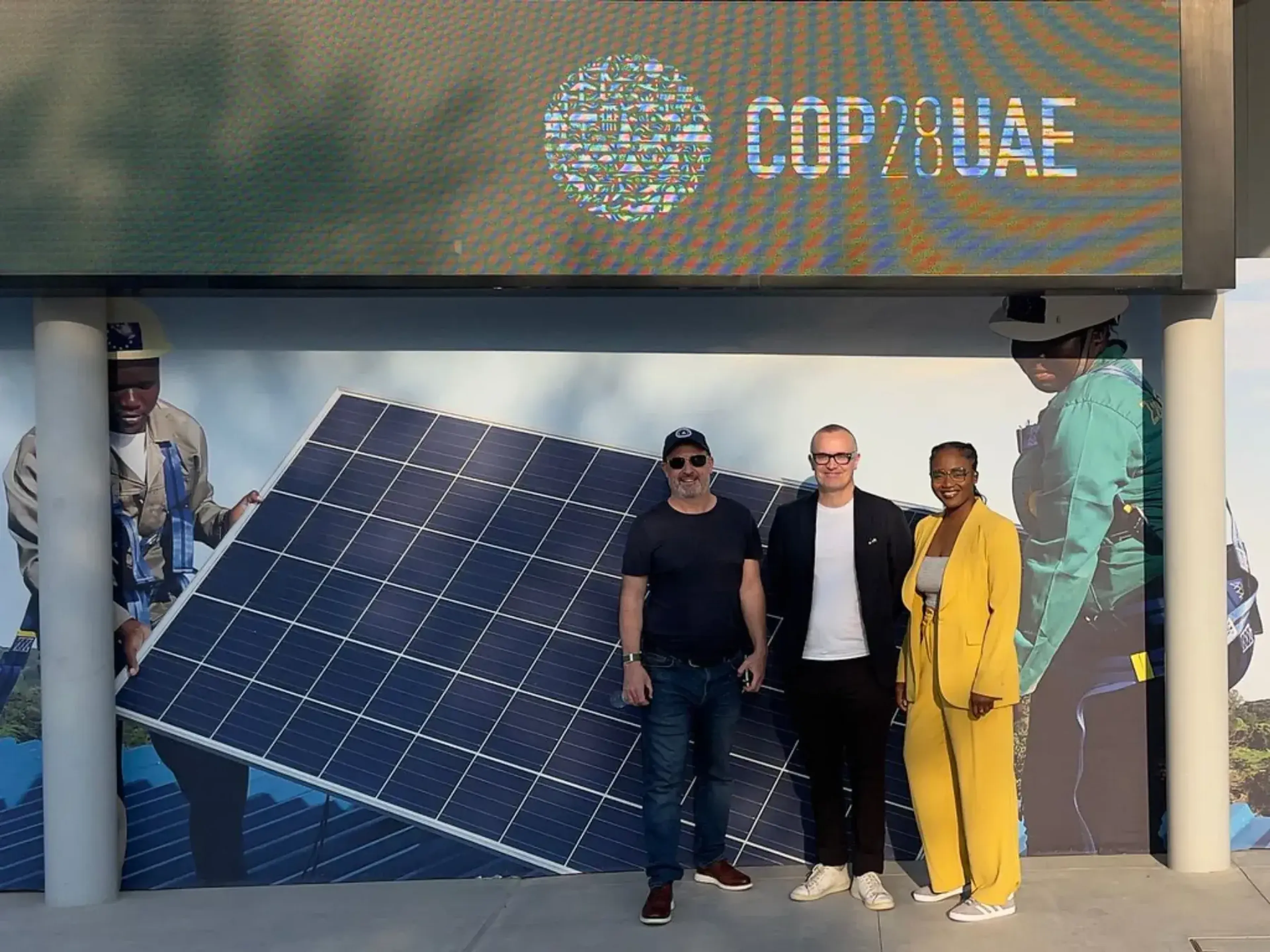 Mike, Ben and Onyeka at COP28 earlier this month