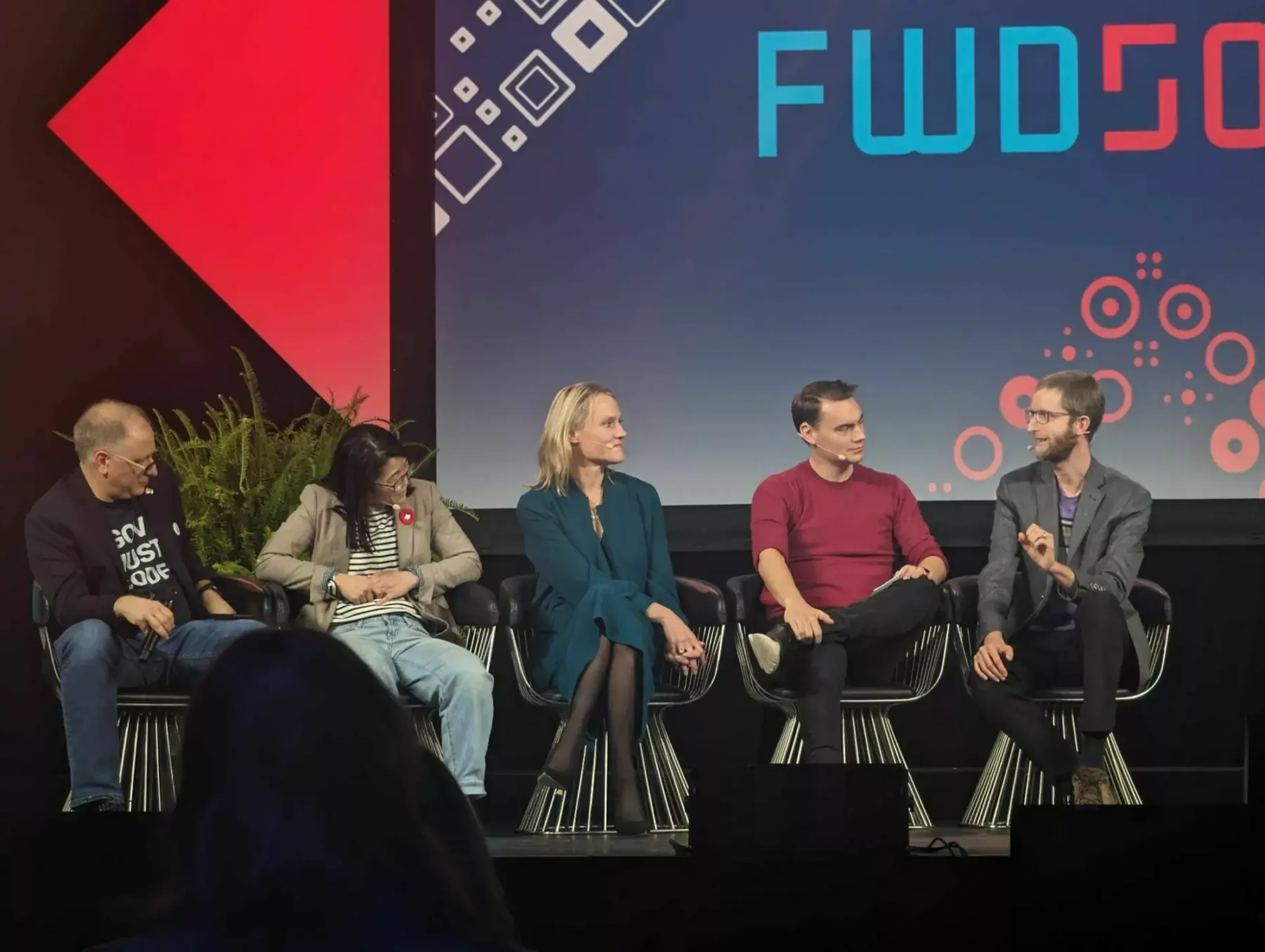Andrew on a panel about open source technology at FWD50 in November