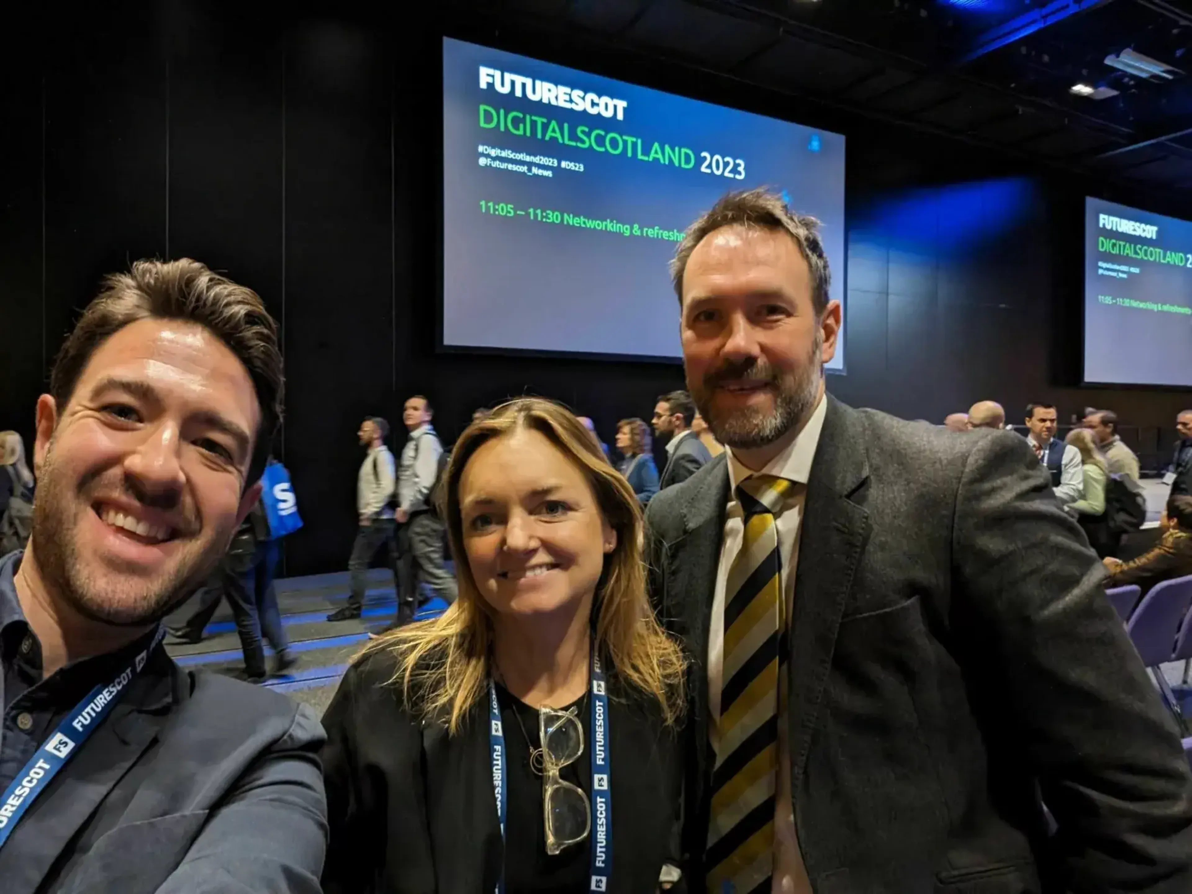 Joe, Lara and Ross at Digital Scotland in November