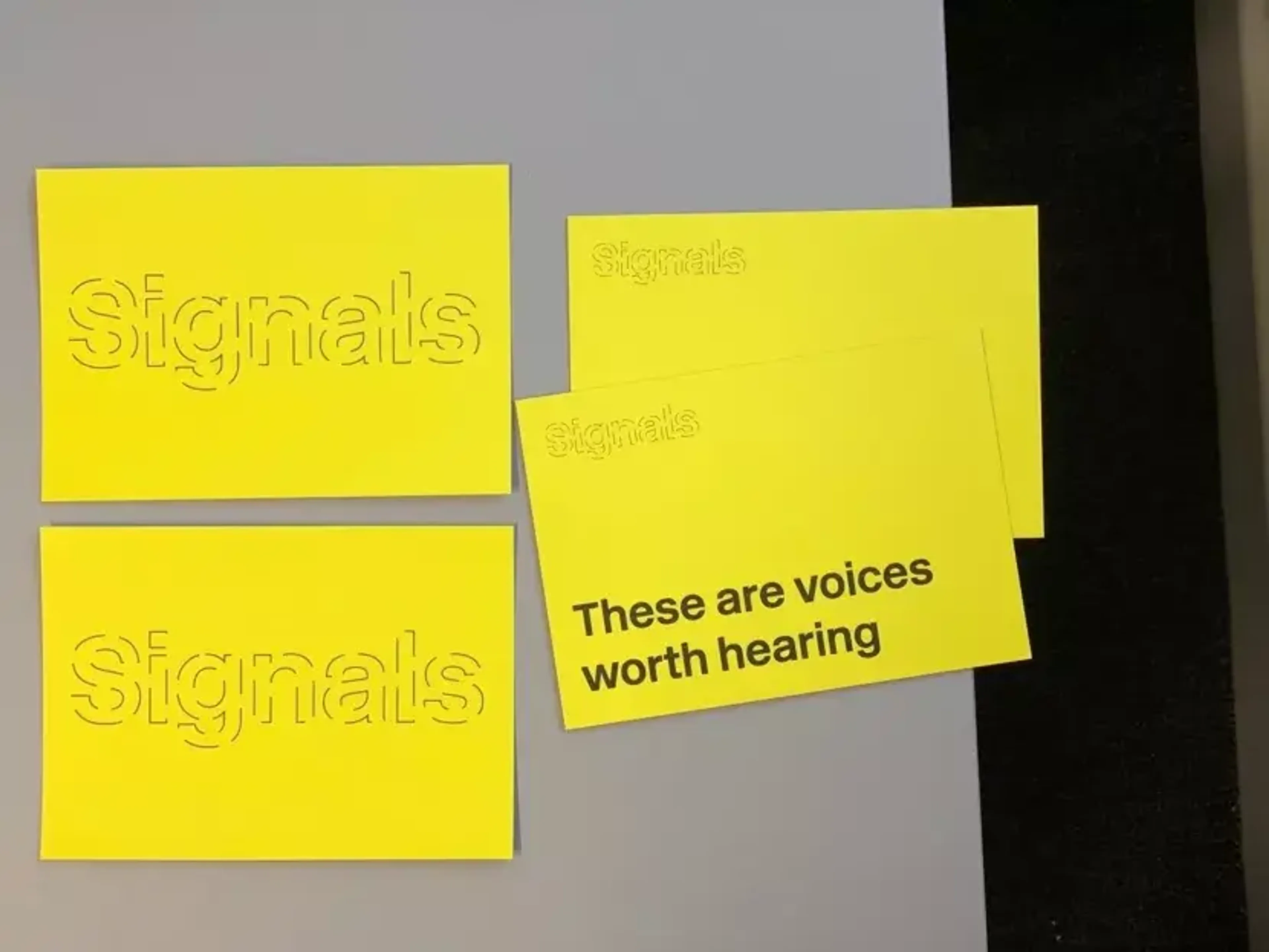 Signals cards