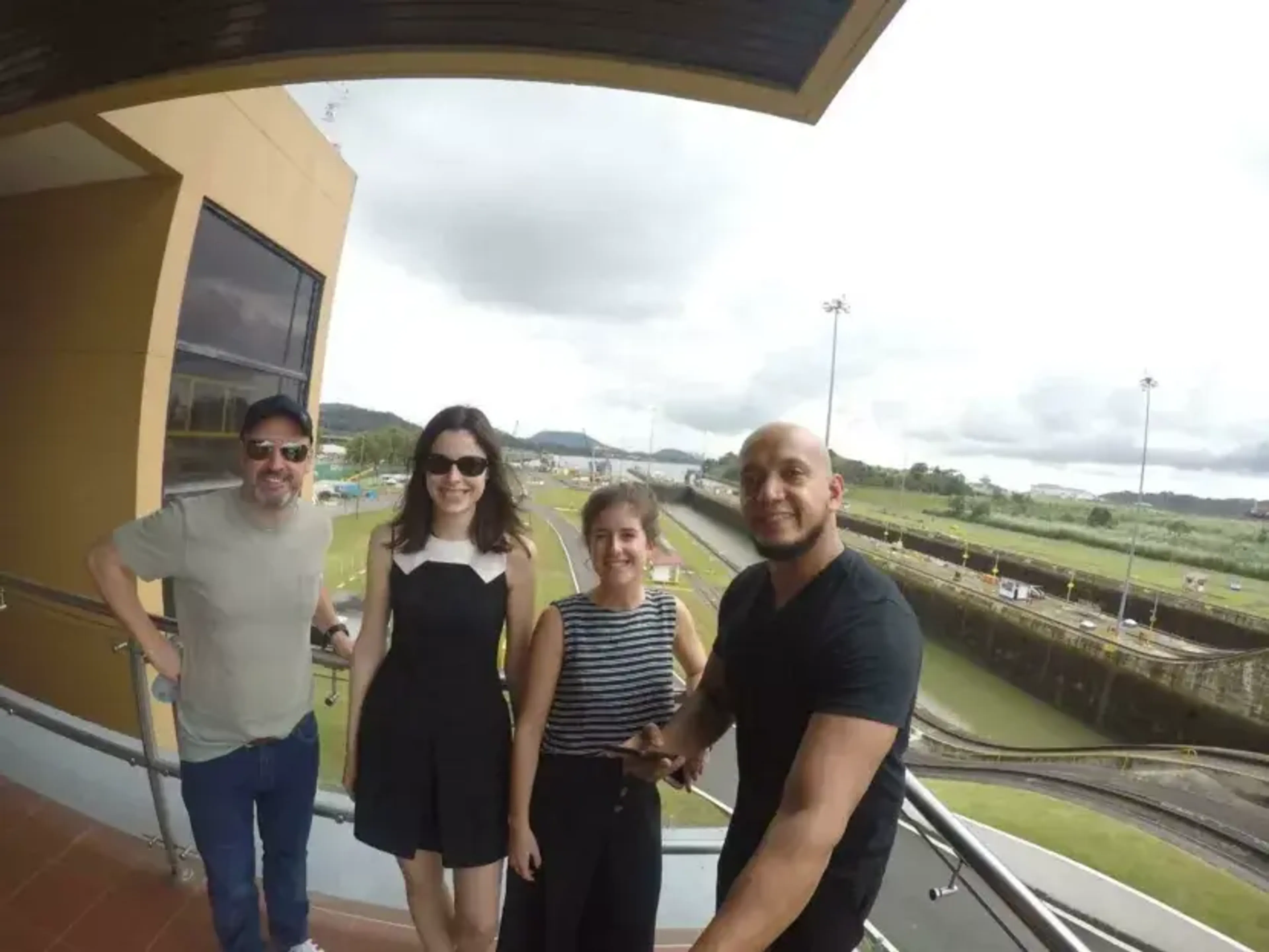 Team at Panama canal